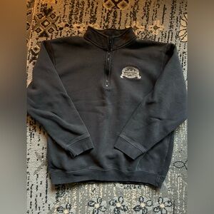 Vintage Cabela's Black Men's Half-Zip Pullover Sweatshirt